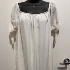 RUE21 White Off‑Shoulder Summer Dress Size XL Casual & Cut